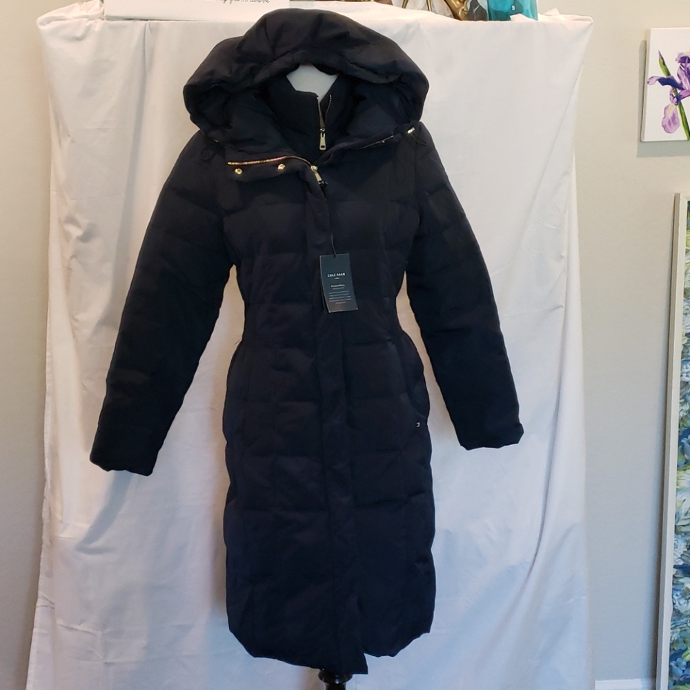 Cole Haan Signature Puff Down Hoodie Coat PL